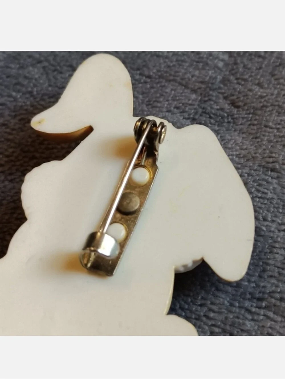 80s 90s Era Vintage Bunny Pin, Cute Cottagecore Forest Rabbit Brooch Whimsy